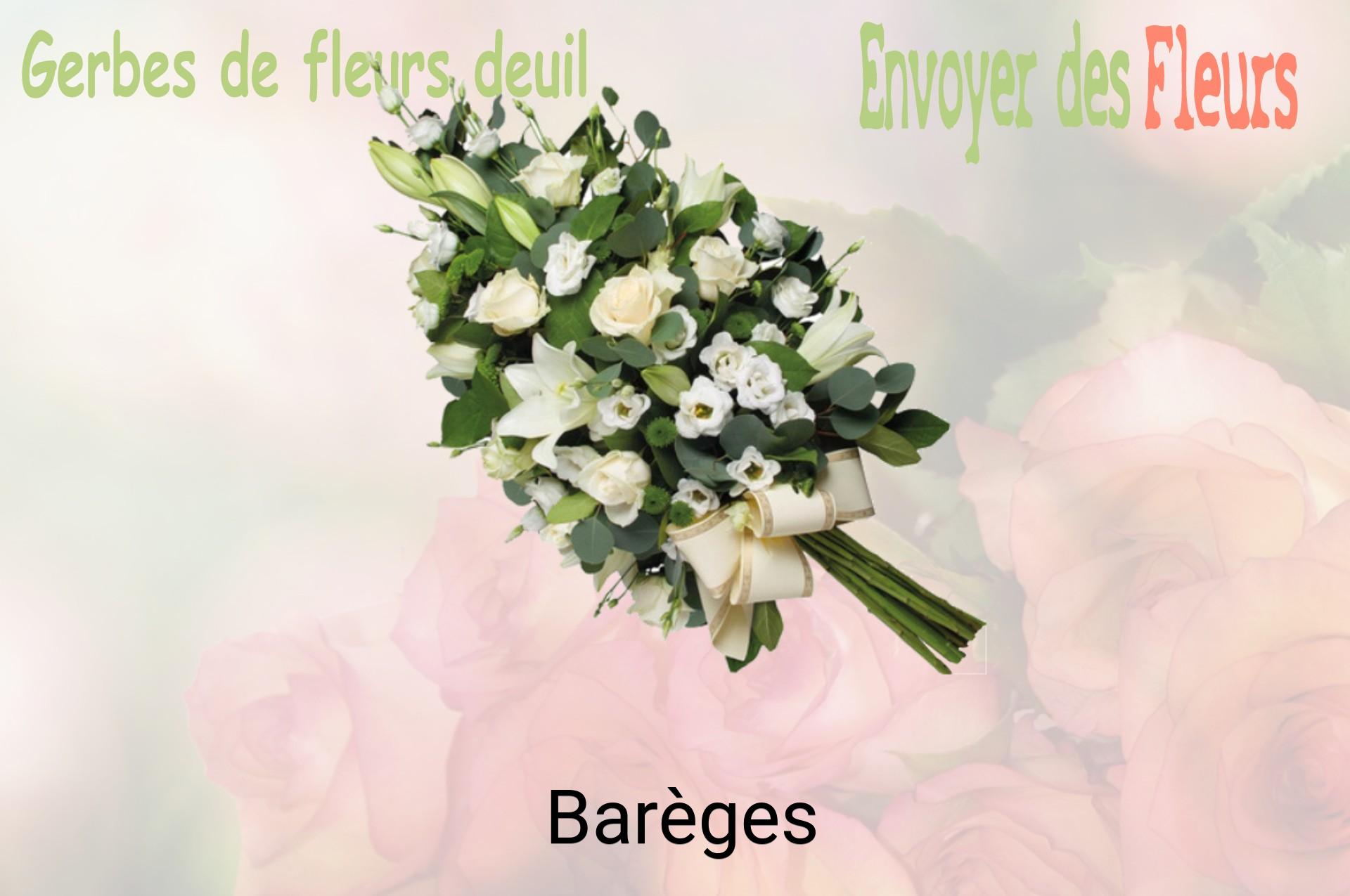 Gerbe de fleurs de deuil livrée à Barèges